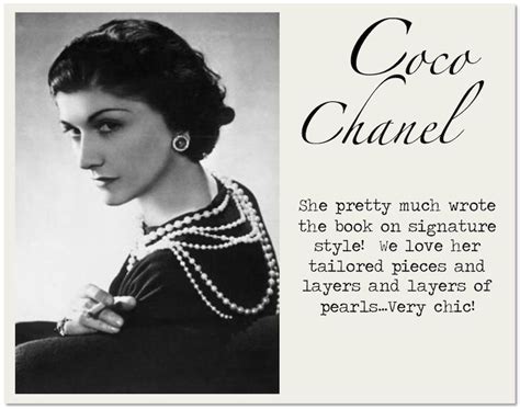 coco chanel signature look.